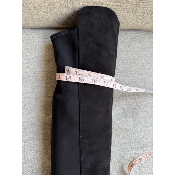 STUART WEITZMAN City Microstretch Suede Over-the-knee Boots Black Sz 10.5 - Picture 16 of 16